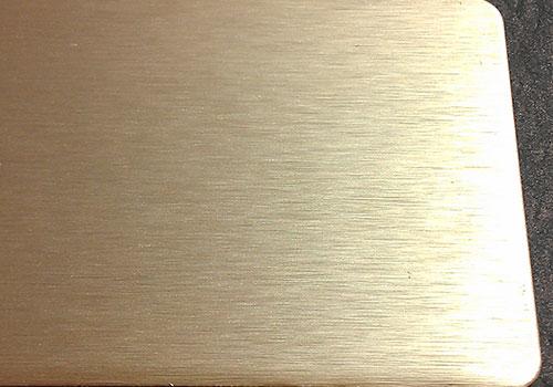 Copper color brushed aluminum coil