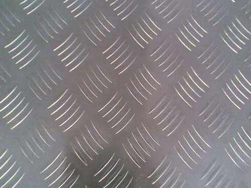 Embossed aluminum plate